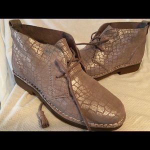 Silver Animal Print Hush Puppie shoes